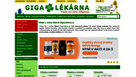 What Gigalekarna.cz website looked like in 2022 (2 years ago)