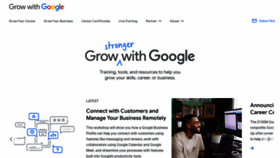 What Grow.google website looked like in 2022 (3 years ago)
