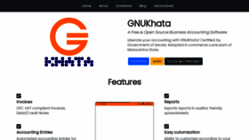 What Gnukhata.in website looked like in 2022 (2 years ago)