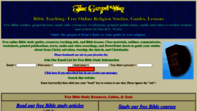 What Gospelway.com website looked like in 2022 (2 years ago)