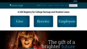 What Giftofcollege.com website looked like in 2022 (2 years ago)
