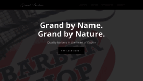 What Grandbarbers.ie website looked like in 2022 (2 years ago)