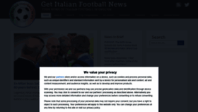 What Getfootballnewsitaly.com website looked like in 2022 (2 years ago)