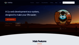What Gobuffalo.io website looked like in 2022 (4 years ago)