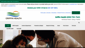 What Griffinhealth.org website looked like in 2022 (2 years ago)