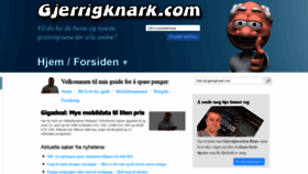 What Gjerrigknark.com website looked like in 2022 (2 years ago)