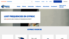What Gyproc.be website looked like in 2022 (2 years ago)