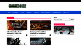What Games1122.com website looked like in 2022 (2 years ago)