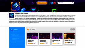 What Geometrydash-subzero.com website looked like in 2022 (2 years ago)