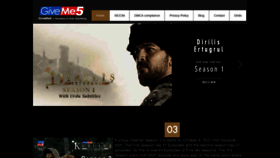 What Giveme5.tv website looked like in 2022 (2 years ago)