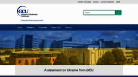 What Gcu.ac.uk website looked like in 2022 (2 years ago)