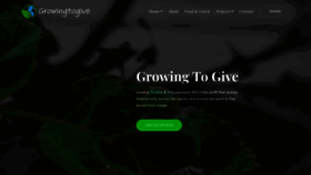 What Growingtogive.org website looked like in 2022 (2 years ago)