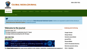 What Globalmediajournal.com website looked like in 2022 (2 years ago)