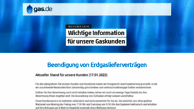 What Gas.de website looked like in 2022 (2 years ago)