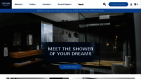 What Grohe.us website looked like in 2022 (2 years ago)