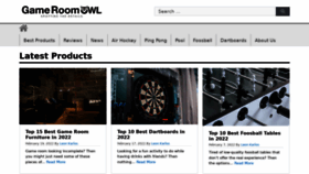 What Gameroomowl.com website looked like in 2022 (2 years ago)