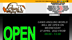 What Ganis.co.za website looked like in 2022 (2 years ago)