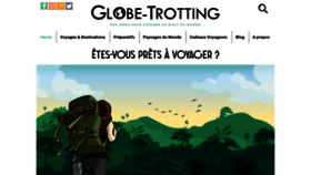 What Globe-trotting.com website looked like in 2022 (3 years ago)