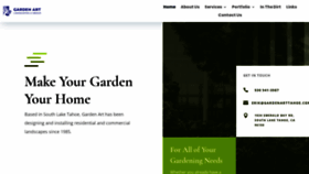 What Gardenarttahoe.com website looked like in 2022 (2 years ago)