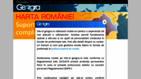 What Geogra.ro website looked like in 2022 (2 years ago)