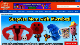 What Giantmicrobes.com website looked like in 2022 (2 years ago)