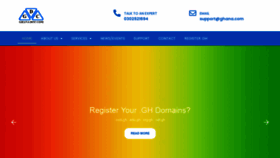 What Ghana.com website looked like in 2022 (2 years ago)