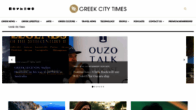 What Greekcitytimes.com website looked like in 2022 (1 year ago)
