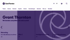 What Grantthornton.de website looked like in 2022 (1 year ago)