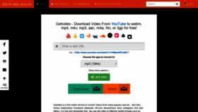 What Getvideo.watch website looked like in 2022 (1 year ago)
