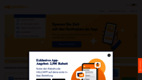 What Guthaben.de website looked like in 2022 (1 year ago)