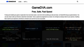 What Gamedva.com website looked like in 2022 (1 year ago)