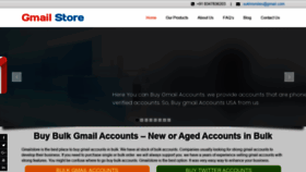 What Gmailstore.com website looked like in 2022 (1 year ago)