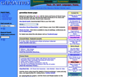 What Gerontius.net website looked like in 2022 (4 years ago)