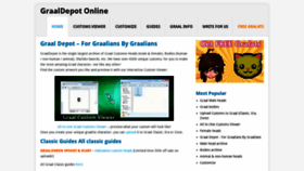 What Graaldepot.com website looked like in 2022 (1 year ago)