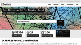 What Govdata.de website looked like in 2022 (1 year ago)
