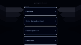 What Gamegocode.com website looked like in 2022 (1 year ago)