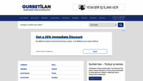 What Gurbetilan.com website looked like in 2022 (1 year ago)