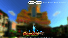 What Geysermc.org website looked like in 2022 (1 year ago)