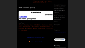 What Gossipgirl.blog website looked like in 2022 (1 year ago)