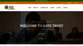 What Gatetrust.org website looked like in 2022 (1 year ago)