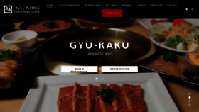 What Gyu-kaku.com website looked like in 2022 (1 year ago)