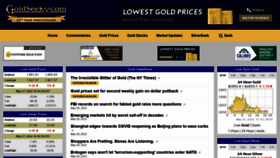 What Goldseek.com website looked like in 2022 (1 year ago)