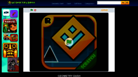 What Geometrydash.io website looked like in 2022 (1 year ago)