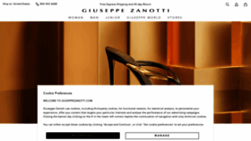 What Giuseppezanotti.com website looked like in 2022 (1 year ago)