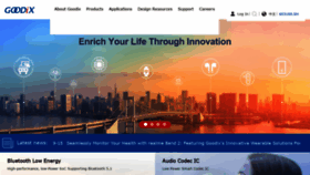 What Goodix.com website looked like in 2022 (3 years ago)