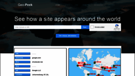 What Geo-peek.com website looked like in 2022 (1 year ago)