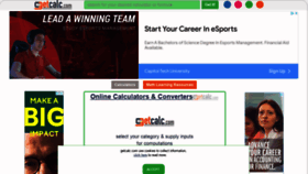 What Getcalc.com website looked like in 2022 (1 year ago)