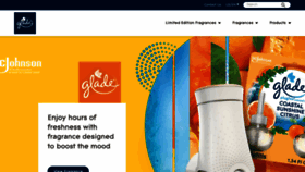 What Glade.com website looked like in 2022 (1 year ago)