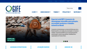 What Gife.org.br website looked like in 2022 (1 year ago)