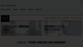 What Grohe.co.uk website looked like in 2022 (1 year ago)